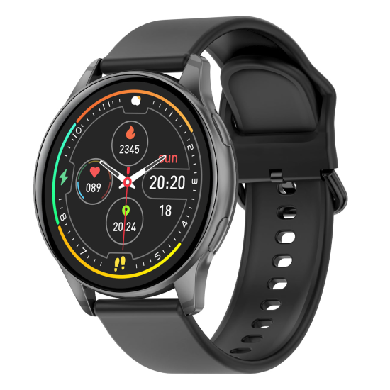 Fontastic Smartwatch Altis 1.50&ldquo; Display, chrom Freisprechfunktion, Musik Steuerung, Herzfrequenz