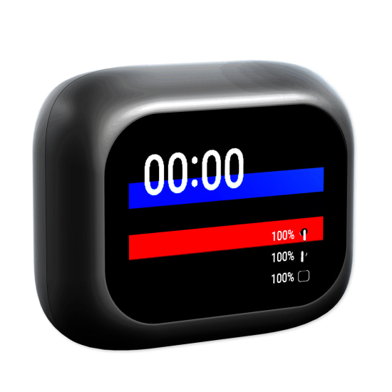 Fontastic TWS In-Ear Kopfh&ouml;rer + Smart Case, ws 2.01" LCD Display, ANC, EQ, Auto Pairing, "Dispa"