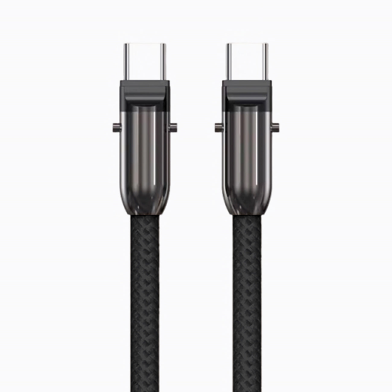 Fontastic Lanyard - Ladekabel & Handyband rosa 360 Grad Drehbare, Nylon-Ummantelung, 60W, &bdquo;Lany&ldquo;