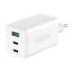 Fontastic Netzteil GAN 100W, 2 x Typ-C + USB-A ws Power Delivery, Fast Charge, Ladesteuerung, &ldquo;Zona&rdquo;