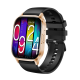 Mento AMOLED Smartwatch mit 2.01&ldquo; Display gold BT Call, NFC, Musik & Kamera Steuerung, IP67