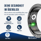 Fontastic Smart Ring Fitness Gesundheitstracker#13 Lange Akkulaufzeit, 5ATM, Ringschatulle, Schwarz