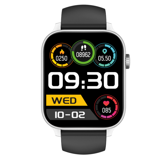 Fontastic GPS Smartwatch Loca 1.85&ldquo; Display silber GPS- & Vital Tracking, Kompass, Freisprechfunktion