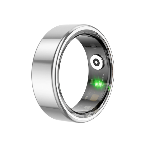 Fontastic Smart Ring Fitness Gesundheitstracker#13 Lange Akkulaufzeit, 5ATM, Ringschatulle, Schwarz