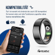 Fontastic Smart Ring Fitness Gesundheitstracker#13 Lange Akkulaufzeit, 5ATM, Ringschatulle, Schwarz