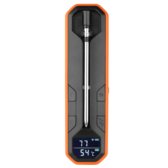 Fontastic Drahtloser Fleischthermometer &bdquo;Foca&ldquo; APP, hitzebest&auml;ndig, IPX7, Ladeschale mit Anzeige