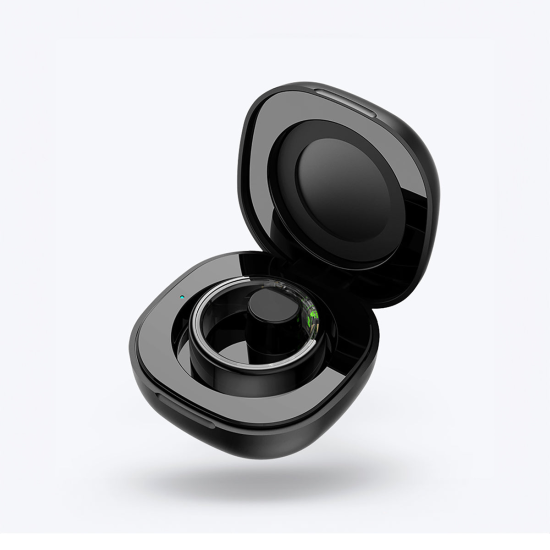 Fontastic Smart Ring Fitness Gesundheitstracker#13 Lange Akkulaufzeit, 5ATM, Ringschatulle, Schwarz