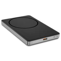 Fontastic Power Bank Mag5.0 Kabellose Ladefunktion 5000mAh Magnetisch - MagSafe komp. Typ-C PD 20W sw