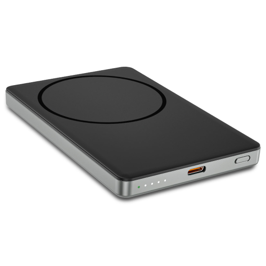 Fontastic Power Bank Mag5.0 Kabellose Ladefunktion 5000mAh Magnetisch - MagSafe komp. Typ-C PD 20W sw